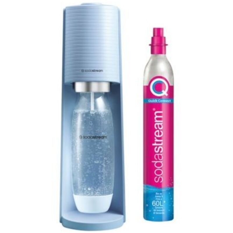Sodastream - Wassersprudler + 1 l flasche + 1 zylinder – pastellblau 1012811333