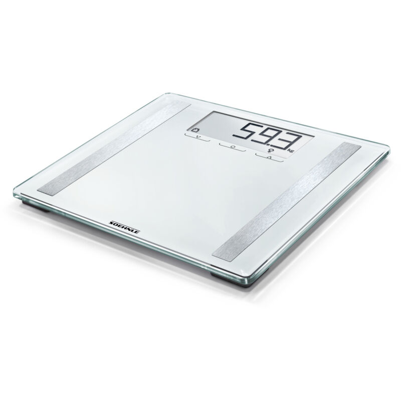 Shape Sense Control 200 Personen Digitalwaage mit extragroßer LCD-Anzeige, Waage mit An- und Abschaltautomatik, flache Personenwaage - Soehnle