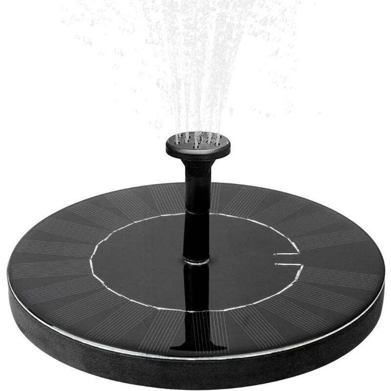 Soekavia - Solarbrunnen mit Akku 1,5W Outdoor Gartenbrunnen Wasserfontäne Gartendeko Mini Wasserpumpe Solarpumpe mit Akku Teichpumpe Outdoor Moderner