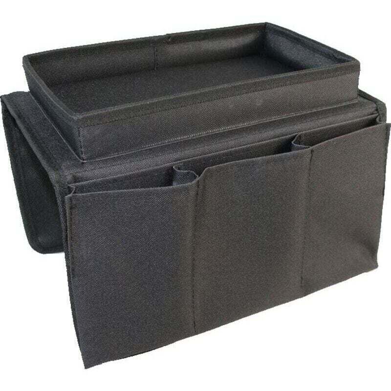 Sofa-Organizer für Sofaarmlehne, XU, Fernbedienungshalter, Aufbewahrungstasche mit Becherhalter für Tablet, Handy, Buch, Zeitschriften - KZQ