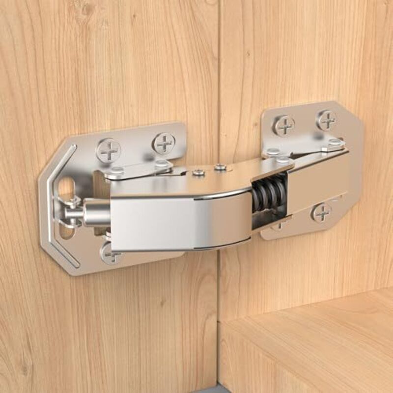 Soft-Close-Scharniere (90°) für Schranktüren, Kleiderschränke, kein Vorbohren erforderlich, für Küchenschränke, Kleiderschränke, einfache Montage,
