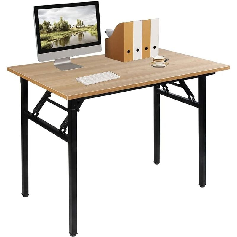 Home Schreibtisch Klappbar Computertisch 100 x 60 x 75 cm pc Schreibtisch Schreibtisch Büroarbeitsplatz für Home Office Verwendung Schreibtisch