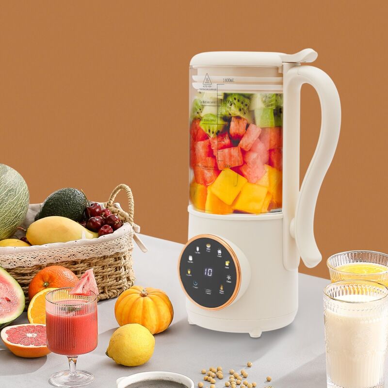 Sojamilch-Maschine, 1400 ml Entsafter mit 16 Klingen, Nussmilch-Maschine