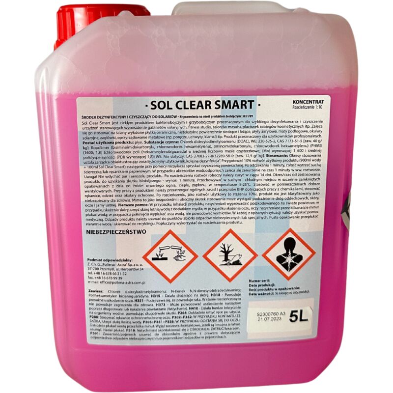 Sol Clear Smart 5l Solarium Desinfektionskonzentrat