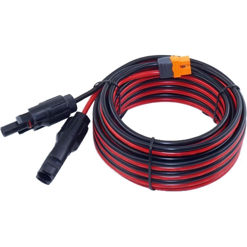 Solar-zu-XT60i-Ladekabel mit integriertem Verpolungsschutz, kompatibel mit der tragbaren Powerstation Ecoflow Delta River und dem Anker SOLIX