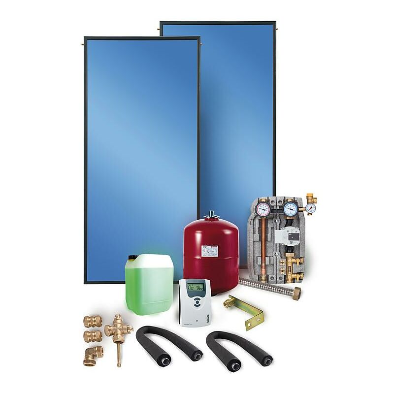 Solaranlage Flachkollektor Paket Solar sx 2.0 4,04 m² Solarthermie Solar Warmwasser