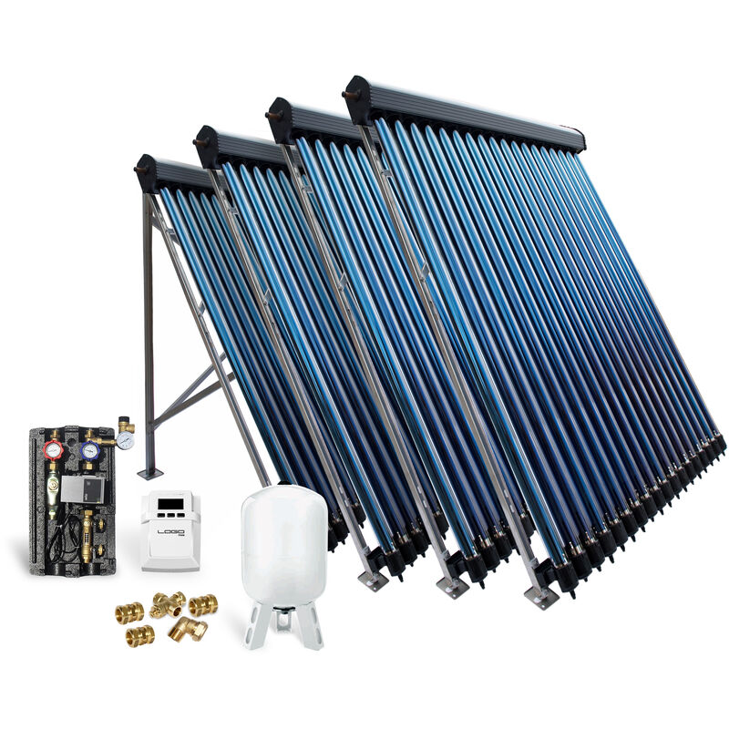 Feueranker ® - Röhrenkollektor Solarpaket Vakuumröhrenkollektor HP22-4 14,44 m² Solaranlage