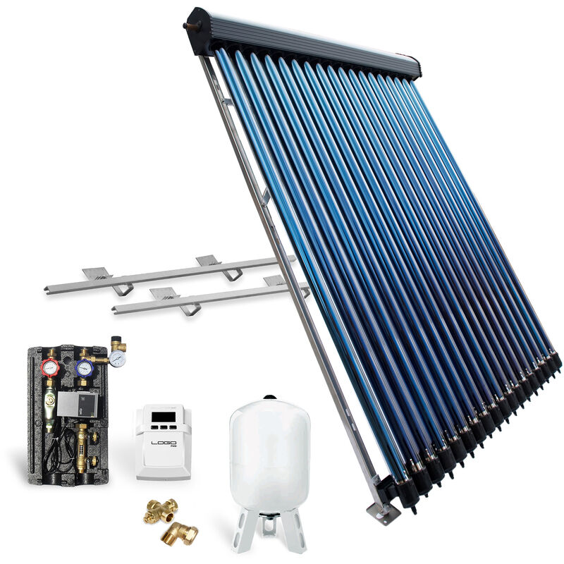 Feueranker ® - Röhrenkollektor Solarpaket Vakuumröhrenkollektor HP30-1 4,89 m² Solaranlage