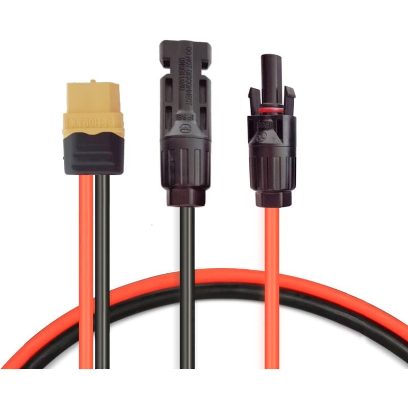 Solarladekabel, Solarpanel-Adapter, Stecker auf XT60-Stecker, Solarkabel für River Pro MAX Powerstation 757 Powerhouse und EF DELTA 2 Powerhouse