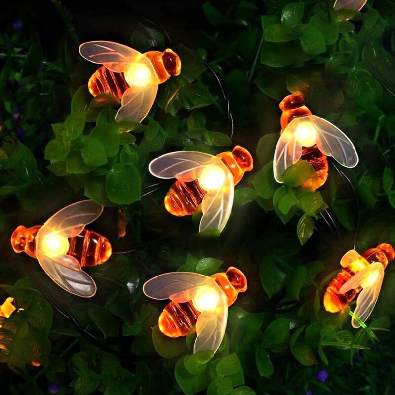 Solarlichterkette 50 LED, 7 Meter mit 8 Modi - Wasserdicht (IP44) für Garten & Wohnung - Dekolichter für Zaun, Terrasse, Sommerfest & Weihnachten,