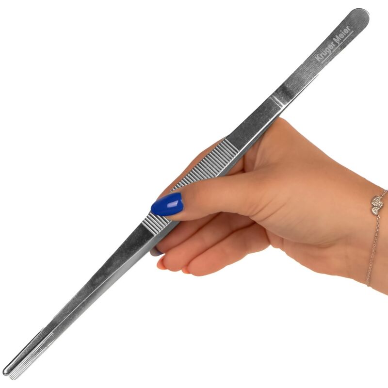 Solide gerade Pinzette Fütterungspinzette Pflanzpinzette 30cm