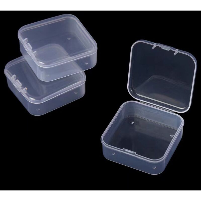 6 Stück Mini-Aufbewahrungsbox aus transparentem Kunststoff zum Sammeln kleiner Gegenstände, Perlen, Visitenkarten - Sollbry