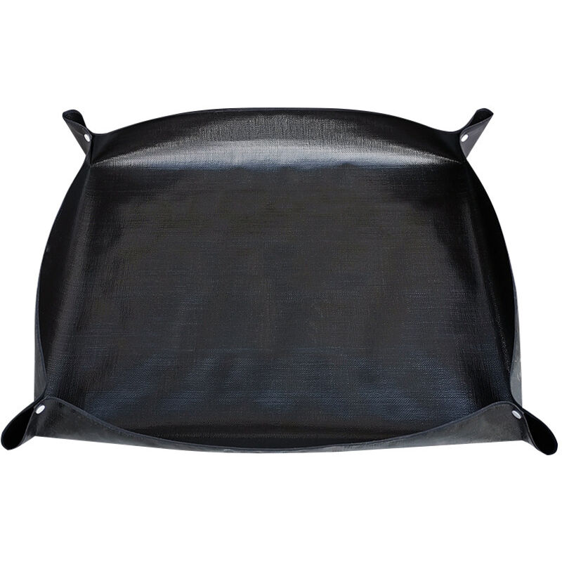 Blumenerde für Pflanzen, 100 x 100 cm, quadratisch, tragbar, Blumenerde, faltbar, wasserdichte Blumenerde, Schwarz - Sollbry