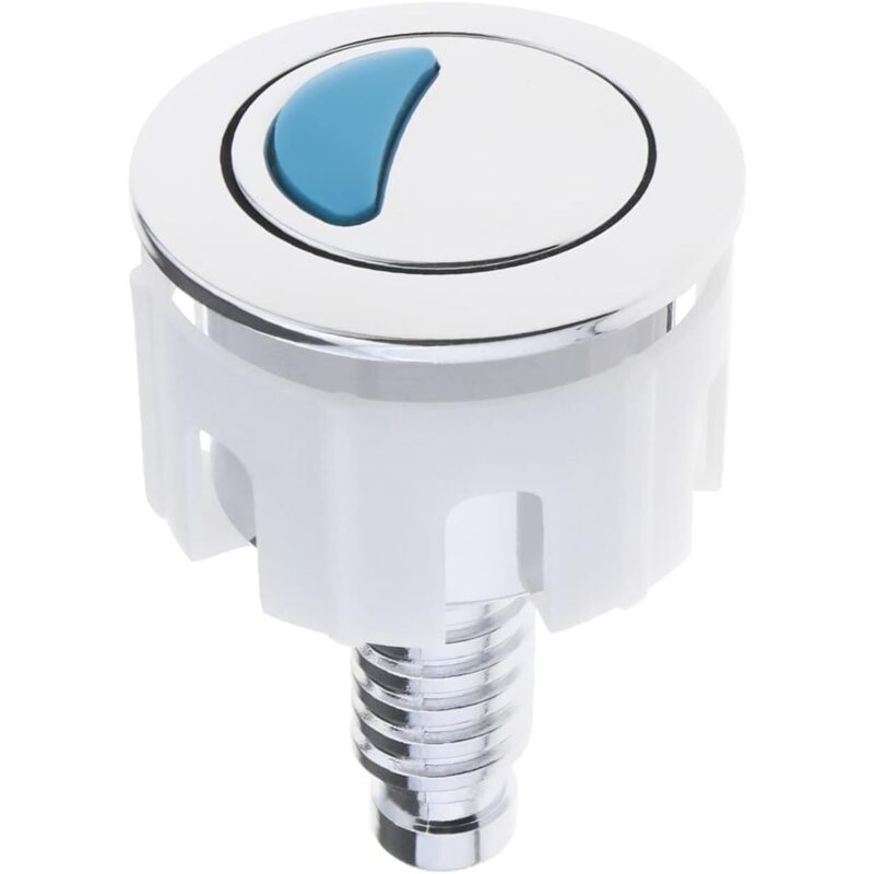 Sollbry - WC-Spülknopf, Doppelknopf, abs, Chrom, Badezimmer-Installation, Ersatzzubehör für Duschraum, Badezimmer, wc