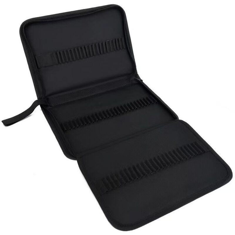 Sollbry Buntstiftetui mit 48 Löchern und Reißverschluss, für Buntstifte und Gelstifte