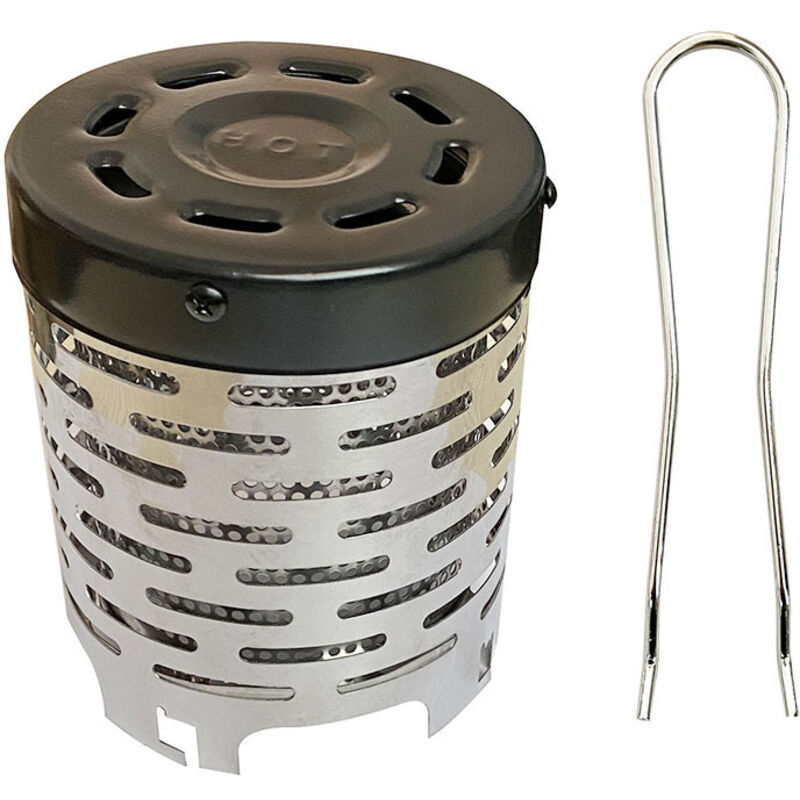 Camping-Heizung – Mini tragbarer Outdoor-Klappofen, Metall-Heizung, Gasdecke, Camping-Wanderzubehör, warme Ausrüstung für Outdoor-Camping-Wandern