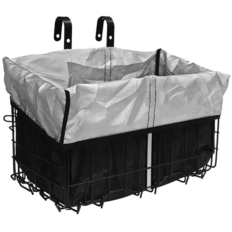 Sollbry - E-Bike-Vorderkorb mit PU-gefütterter Tasche und Netzabdeckung, E-Bike-Korb, einfache Installation am Lenker, für Haustiere, E-Bike-Zubehör