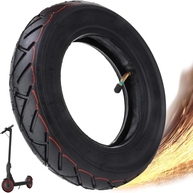 Sollbry - Elektro-Scooter-Reifen, 10-Zoll-Scooter-Räder, Scooter-Reifen und Schlauch für Elektro-Scooter