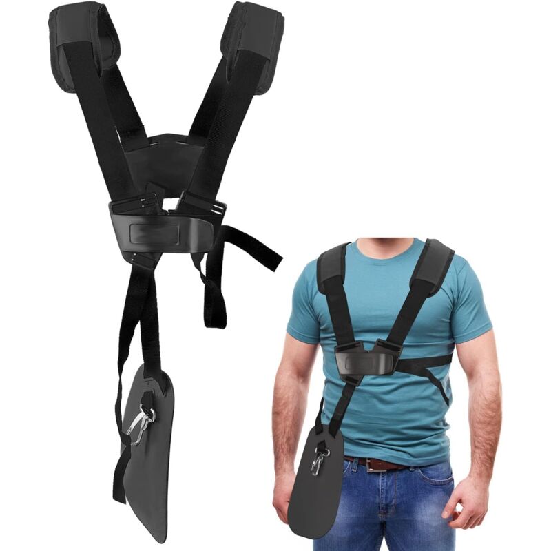 Freischneider-Geschirr – Doppelter Schultergurt-Trimmer mit verstellbarem, robustem Nylongürtel, Freischneider-Geschirr für stihl fs, Km-Serie