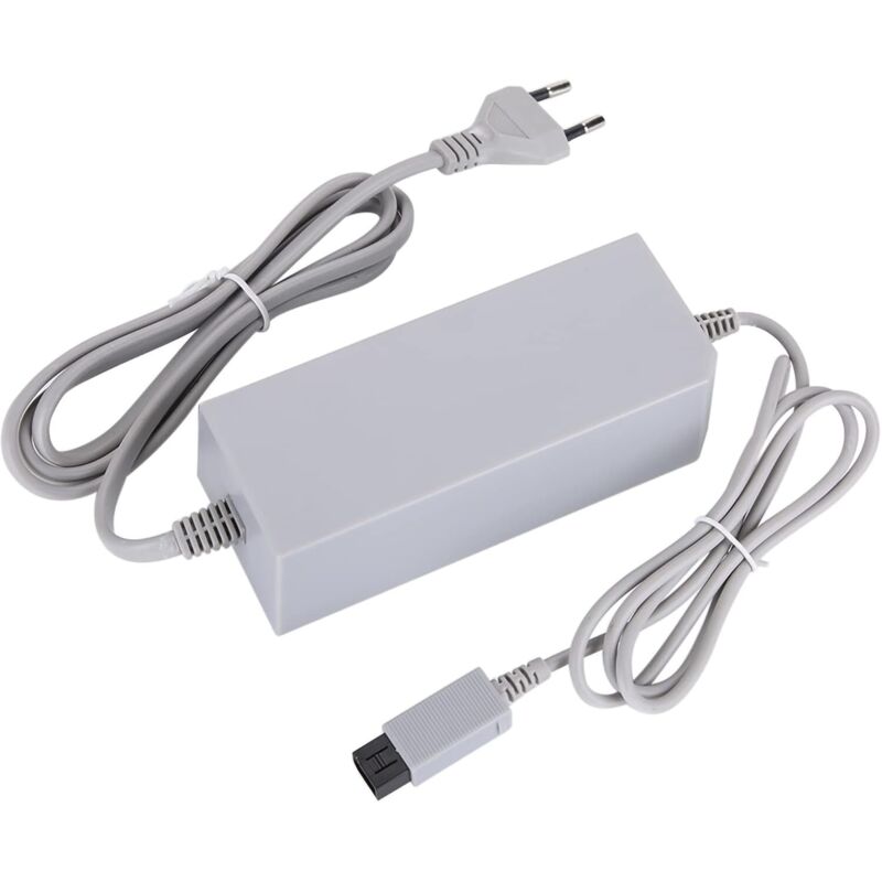 Sollbry für Wii-Netzkabel Wii-Netzteil Grau Abs Neues Netzteilkabel für Wii 110-240 V US-Stecker