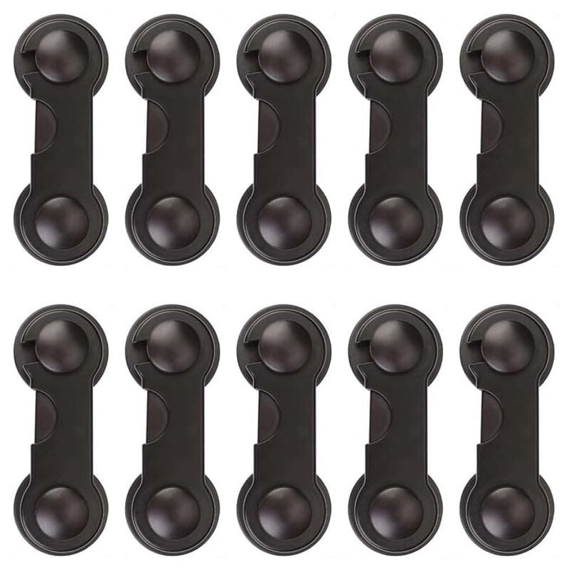 Sollbry - Gasherd-Knopfschlösser und Ofentürschloss für Kindersicherheit, Baby-Sicherheitsset, halten Sie Kinder von Gasherden und Backöfen fern (10