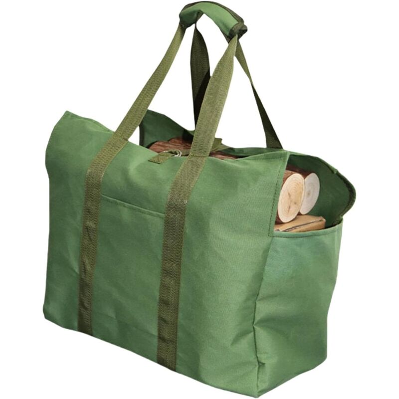 Holztragetasche – tragbare Tragetasche, faltbarer Holztransporter Brennholz-Aufbewahrungstasche, große, langlebige Brennholz-Tasche, wasserdichte