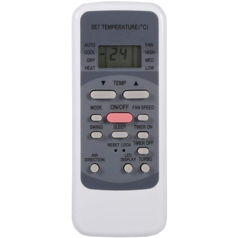 Sollbry - Klimaanlagen-Fernbedienung, universeller Ersatz für Klimaanlagen-Fernbedienung für Midea R51 R51C R51D R51F R51R R51DB