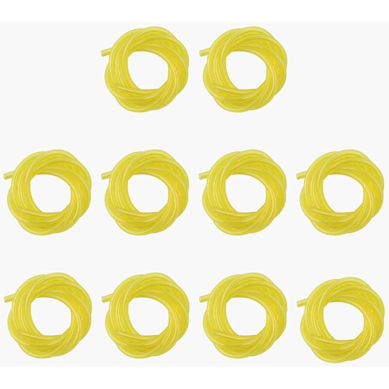 Kraftstoffschlauch, 10 Stück, 1 Meter Kraftstoffschlauch (Durchmesser 2,5 mm x 5 mm) für Motorsense, Gebläse, Trimmer, Kettensäge für Husqvarna