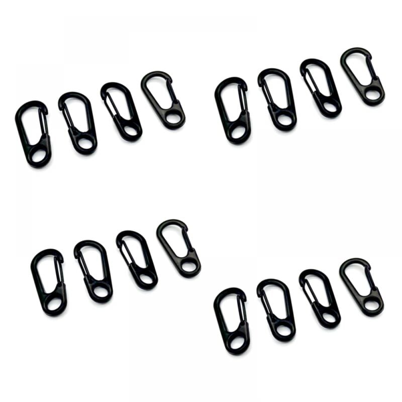 Sollbry - Mini-Karabiner-Clip, 5 Stück, Mini-Karabiner-Clip, Federkarabinerhaken, Schlüsselanhänger-Verschlüsse, Mini-Karabiner-Clips, für Camping,