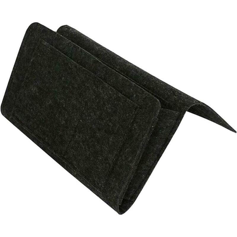 Sollbry - Nachttisch-Aufbewahrungstasche aus Filz mit Nachttischtaschen, Sofa-Bett-Schreibtisch-Hänge-Organizer für Telefonzeitschriften, Tablets und