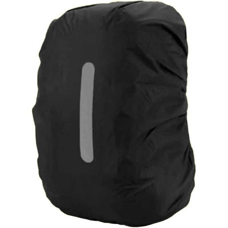 Sollbry Rucksack-Regenschutz mit reflektierenden Streifen, 30 l–40 l, wasserdichter Rucksack-Regenschutz, Schultasche für Wandern, Camping, Reisen,