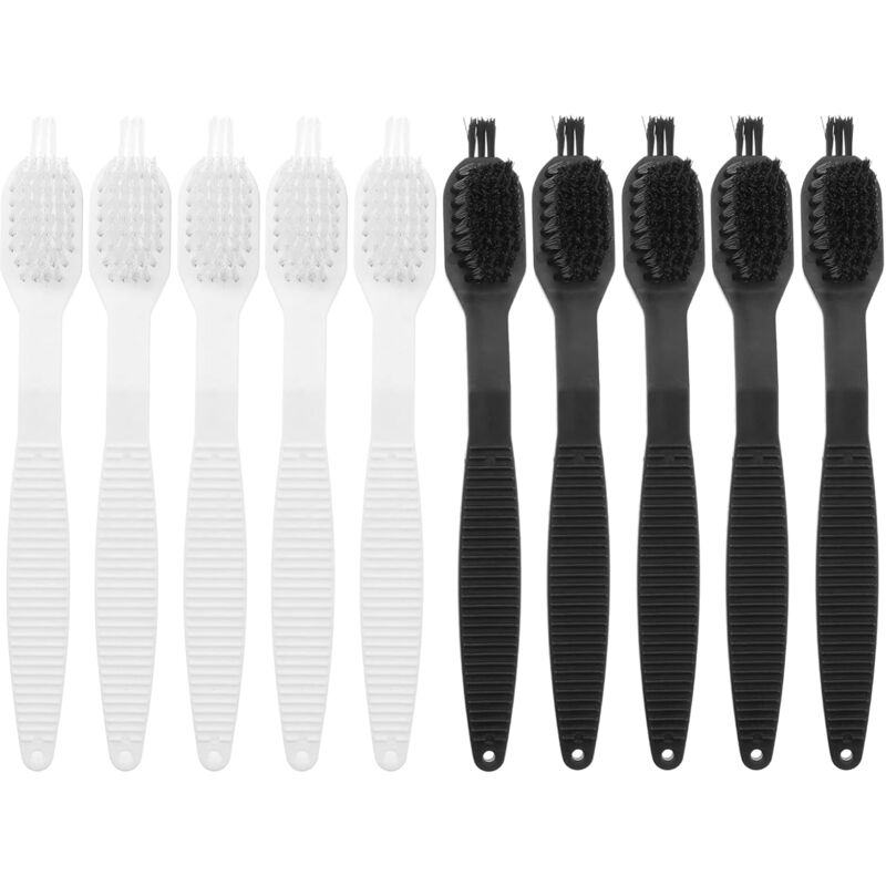 Sollbry Set mit 10 kleinen Nylon-Reinigungsbürsten für Küchengeräte – für Entsafter und Sojamilch – Weiß und Schwarz