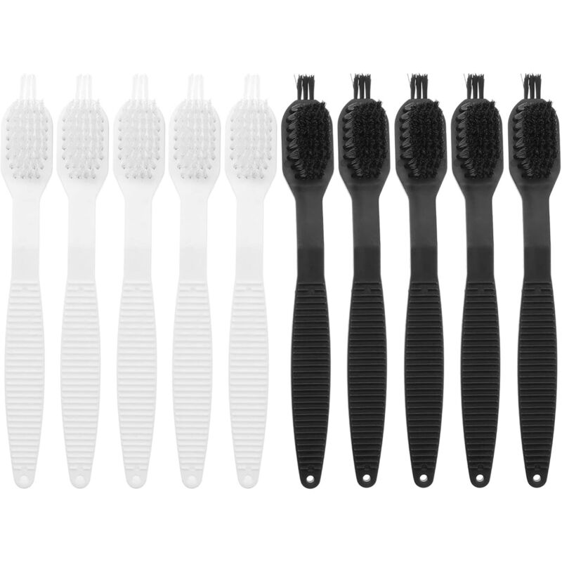 Sollbry Set mit 10 kleinen Nylon-Reinigungsbürsten für Küchengeräte – für Entsafter und Sojamilch – Weiß und Schwarz