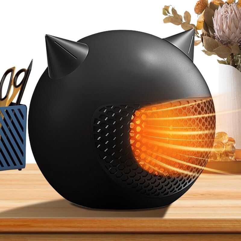 Sollbry - Sichere Raumheizung, kleine Heizung für das Büro, kleine tragbare Heizung Schnell erwärmende Keramikheizung, kleine, leichte Heizung für