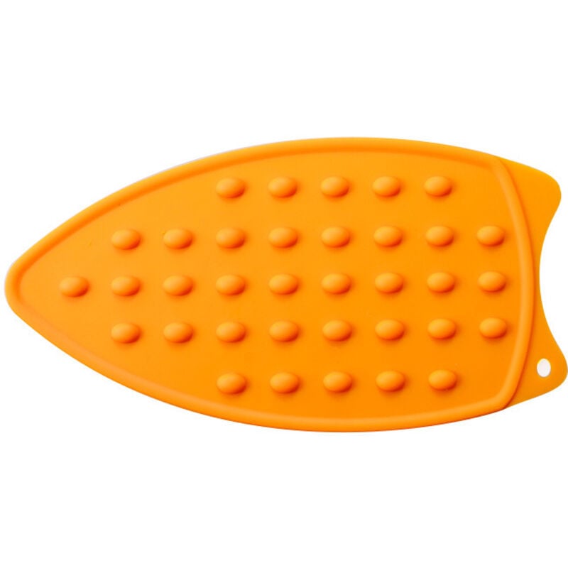 Silikon-Bügeleisenablage, multifunktional, hitzebeständig, Bügelmatte für Bügelbrett, kompakte Matte, Orange - Sollbry