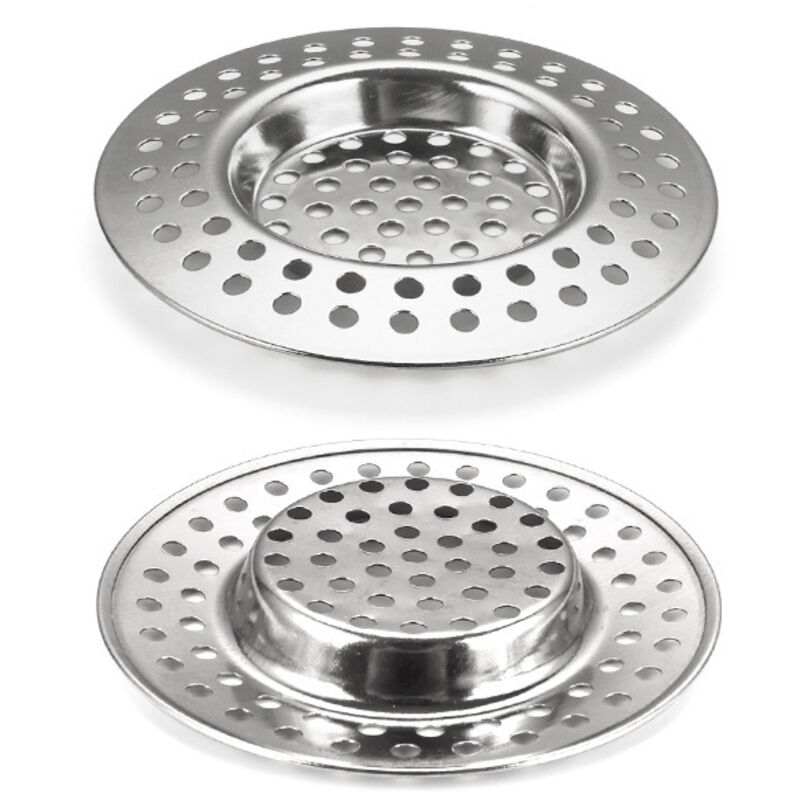 Sollbry - Stück Küchen-/Badezimmer-Waschbeckensieb, Badewannen-Haarfänger, Edelstahl-Waschbecken-Abflusssieb für Badezimmer, Waschbecken, Balkon,
