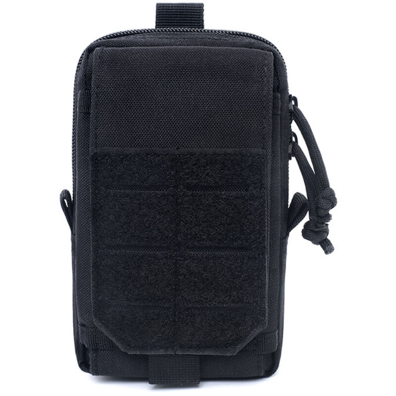 Sollbry - Taktische Handytasche Gürteltasche Molle edc Gadget Militärtasche für Wandern Radfahren Reisen (Schwarz)