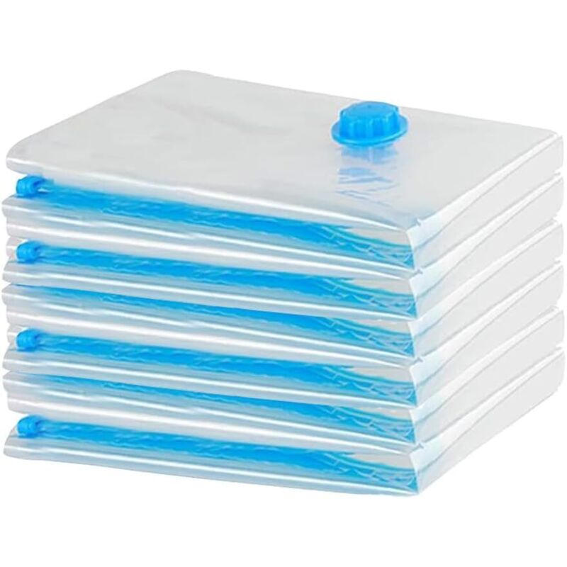 Sollbry - Vakuum-Vakuumbeutel für Kleidung, 6 x Größe (60 x 40 cm) – wiederverwendbarer Reise-Vakuumbeutel für Matratzen, Kleidung,