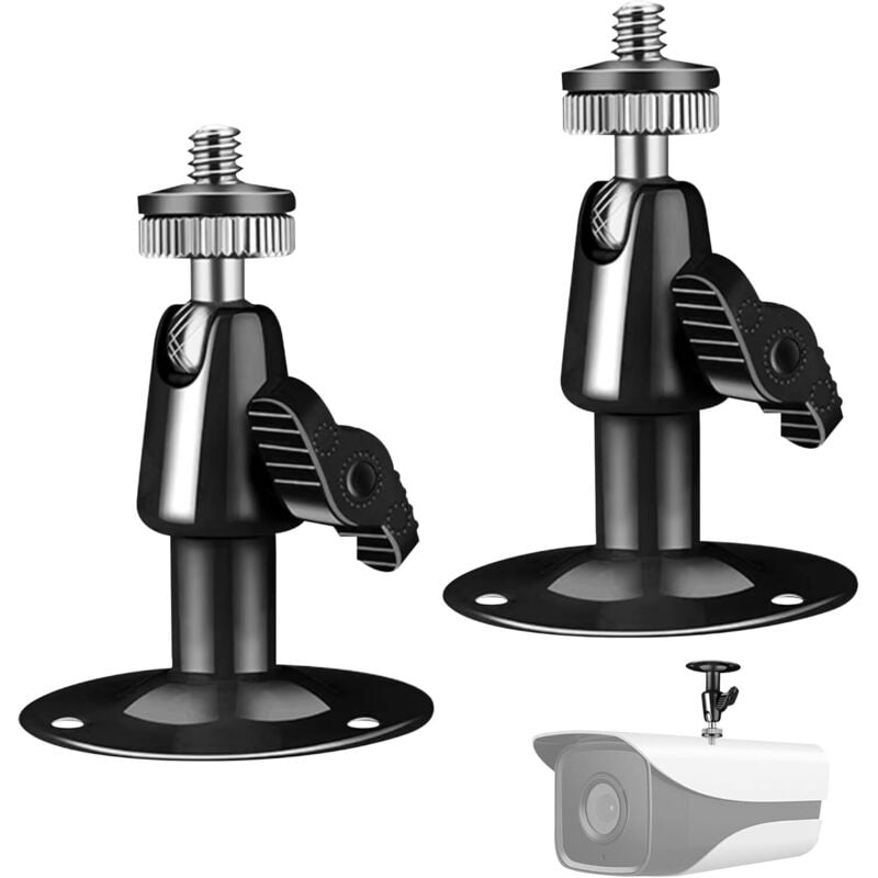 Sollbry - Wandhalterung für Außenkameras, 360° verstellbare Wandhalterung für Innen- und Außenüberwachungskameras, verstellbare Decke zur Überwachung