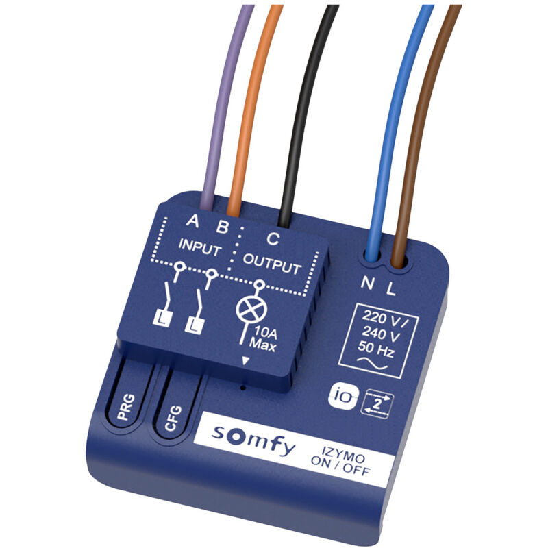 Somfy io (Izymo) 1822649 Funk-Alarmanlagen-Erweiterung Funk-Empfänger