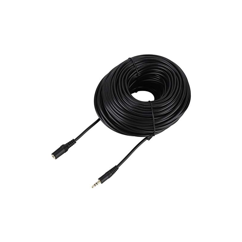 Sonew Audiokabel 30m Stecker auf Buchse Optisches Verlängerungskabel Klinkenstecker Aux Kabel für Smartphone Kopfhörer Stereo(30m)