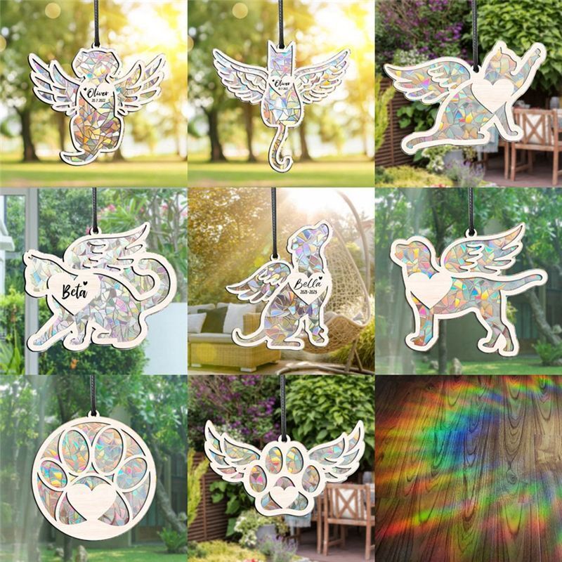 Sonnenfänger Rainbow Maker Rainbow Maker Hunde-Gedenk-Sonnenfänger Tragbarer Hunde-Gedenkschmuck E