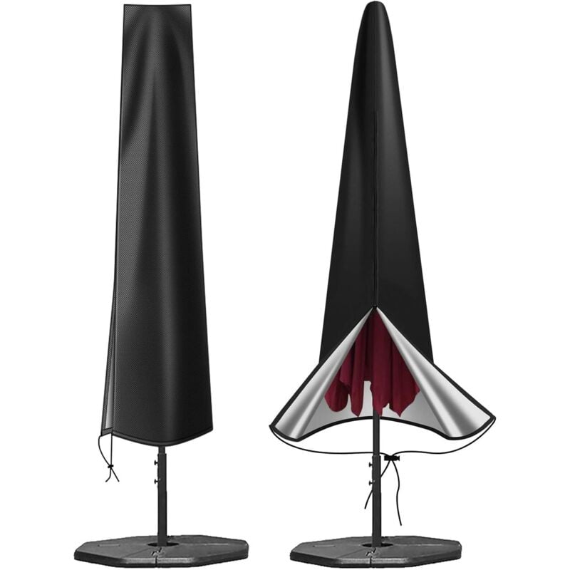 Sonnenschirm-Abdeckungsschutz – wasserdichte Abdeckungen für robuste Garten-Sonnenschirme – gerade UV-Schutz-Sonnenschirm-Abdeckung mit