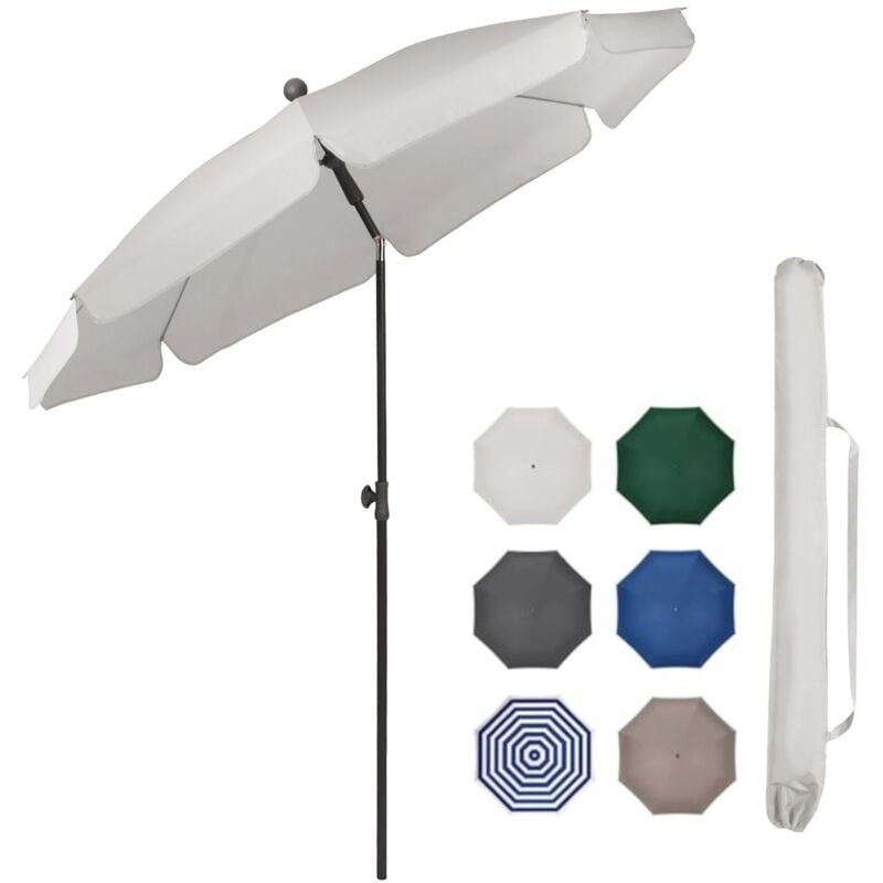 Sonnenschirm Balkon 180 cm Sonnenschirm mit Schutzhülle - für Balkon Garten & Terrasse - Neigungswinkel und Höhe verstellbar - UV-Schutz bis upf 50+