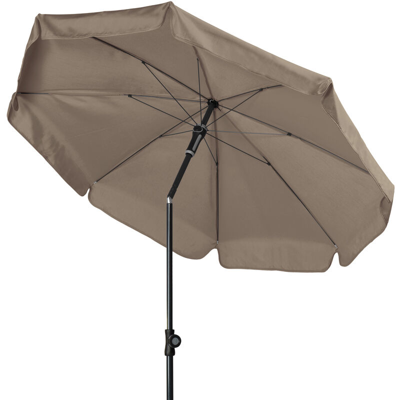 Sonnenschirm 'Sunline iii 150' mit Höhenverstellung, ø 150 cm, greige, Bezug 100% Polyester ca. 160 g/m², Gestell aus Stahl, 9,4 kg Sonnenschirm