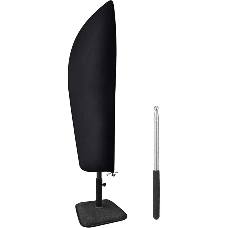 Sonnenschirm-Schutzhülle mit Stange, (265 cm 210D), wasserdichte Sonnenschirm-Abdeckung aus Oxford-Stoff, versetzte Sonnenschirm-Schutzhülle, uv- und