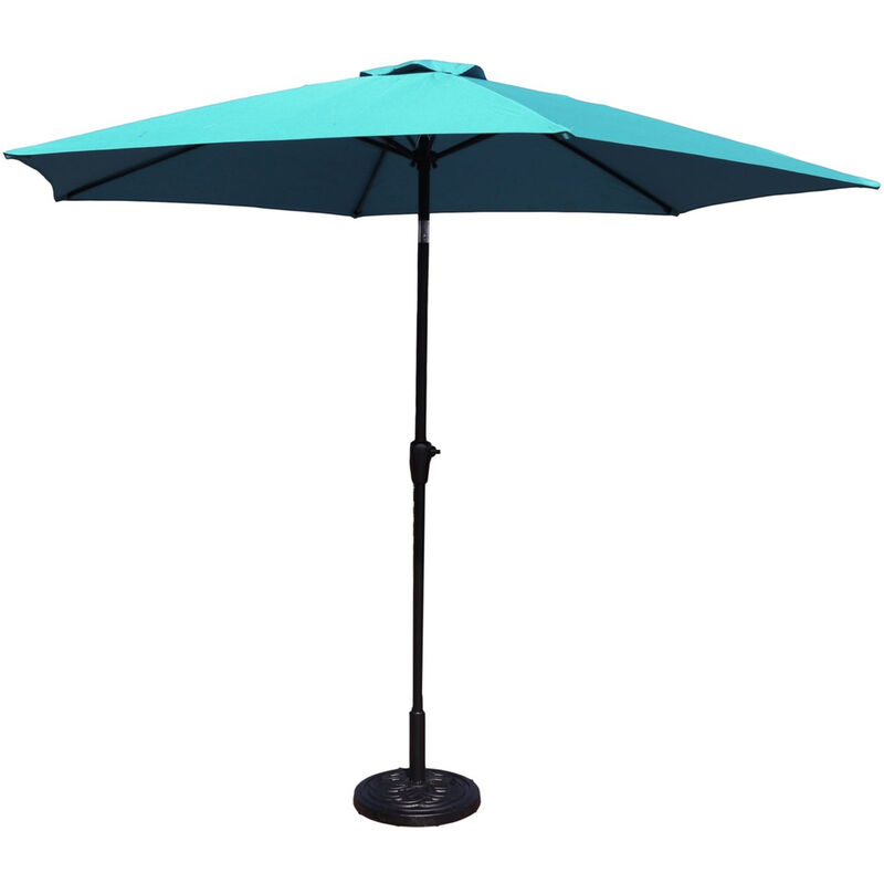 MaxxGarden Sonnenschirm 3x3 m - Stehendes Sonnensegel - Garten- und Balkon-Sonnenschirm - Kippbar - Blau