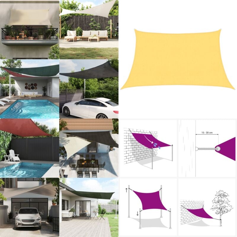 Vidaxl - Sonnensegel 160 g/m² Beige 3/4x2 m hdpe - Sonnensegel - hdpe Sonnensegel - Gartensonnensegel - Terrassenüberdachung - Balkonschutz - Home &