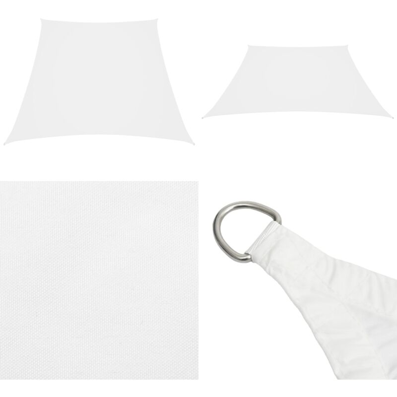 Vidaxl - Sonnensegel Oxford-Gewebe Trapezförmig 2/4x3 m Weiß - Sonnensegel - Trapezförmiges Sonnensegel - Garten Sonnensegel - Balkon Sonnensegel