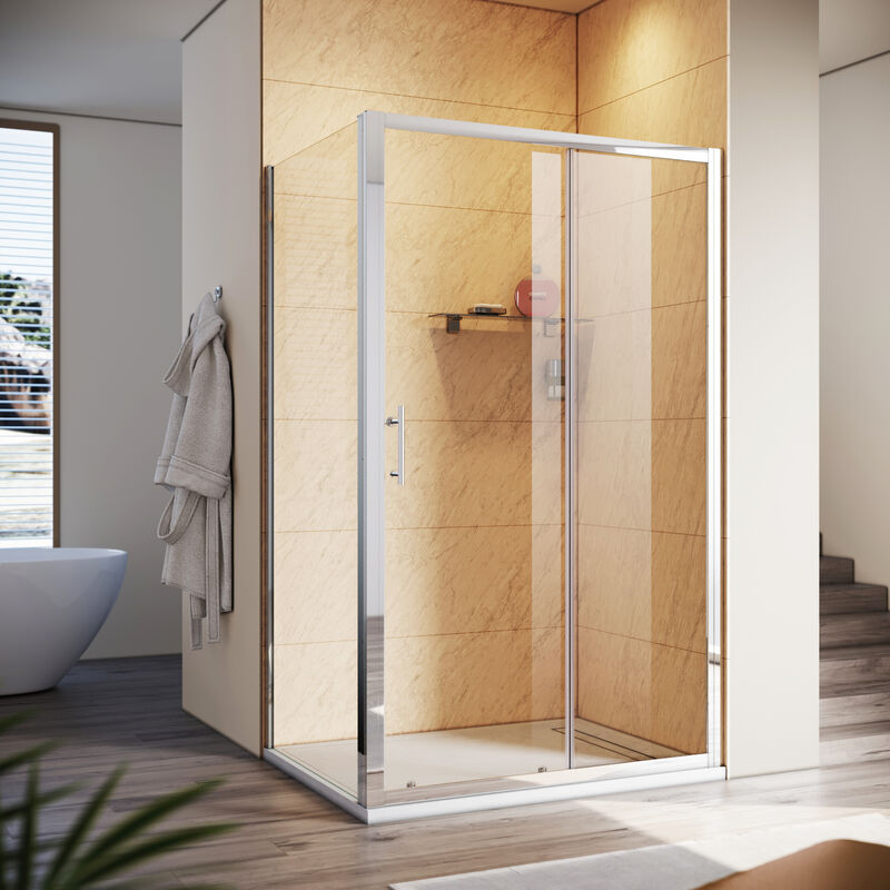 120x80cm Duschkabine Schiebetür Duschabtrennung Duschkabine - Sonni